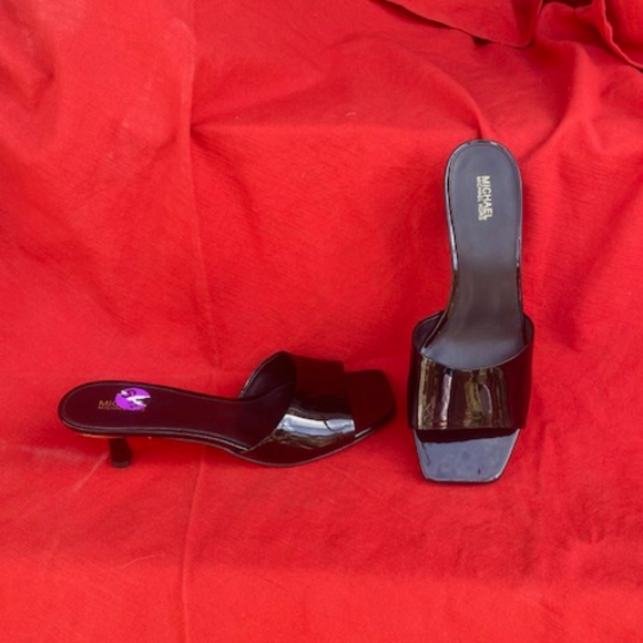 New Michael Kors Amal Patent Leather  Slip on Heels - Size 9.5 - Picture 6 of 6